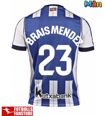 Real Sociedad Brais Mendez #23 Hemmatröja 2025-26 Kortärmad